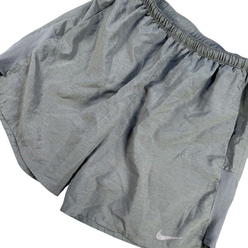 Nike Men's Gray Dri-FIT Athletic Shorts Lightweight Breathable Mesh Trim Size‎ L